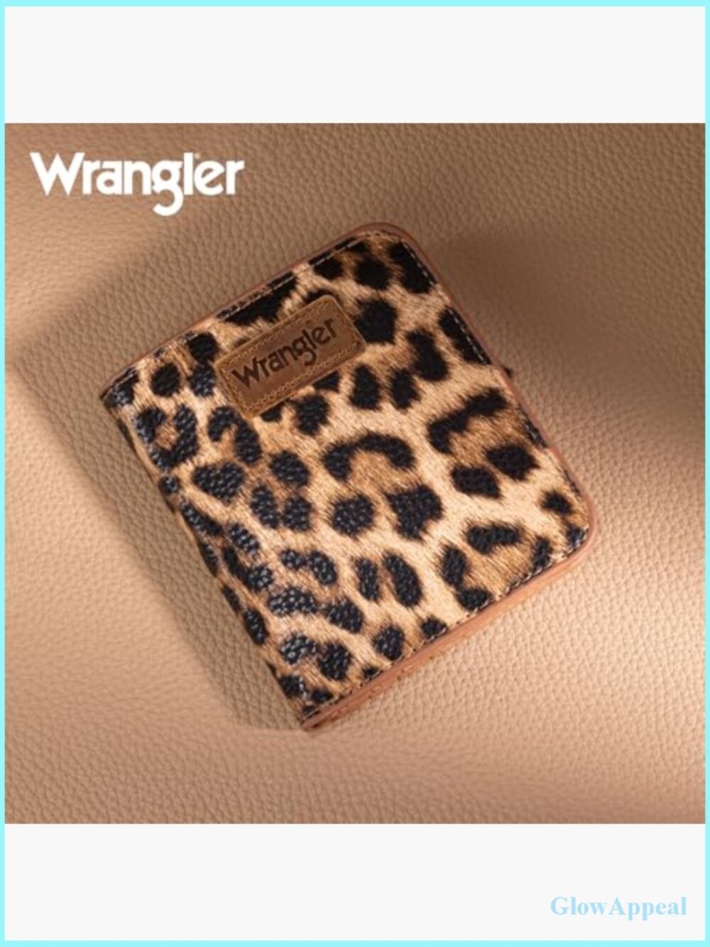 Small Leopard Print Wallet with RFID Lining and Coin Purse - Picture 5 of 6